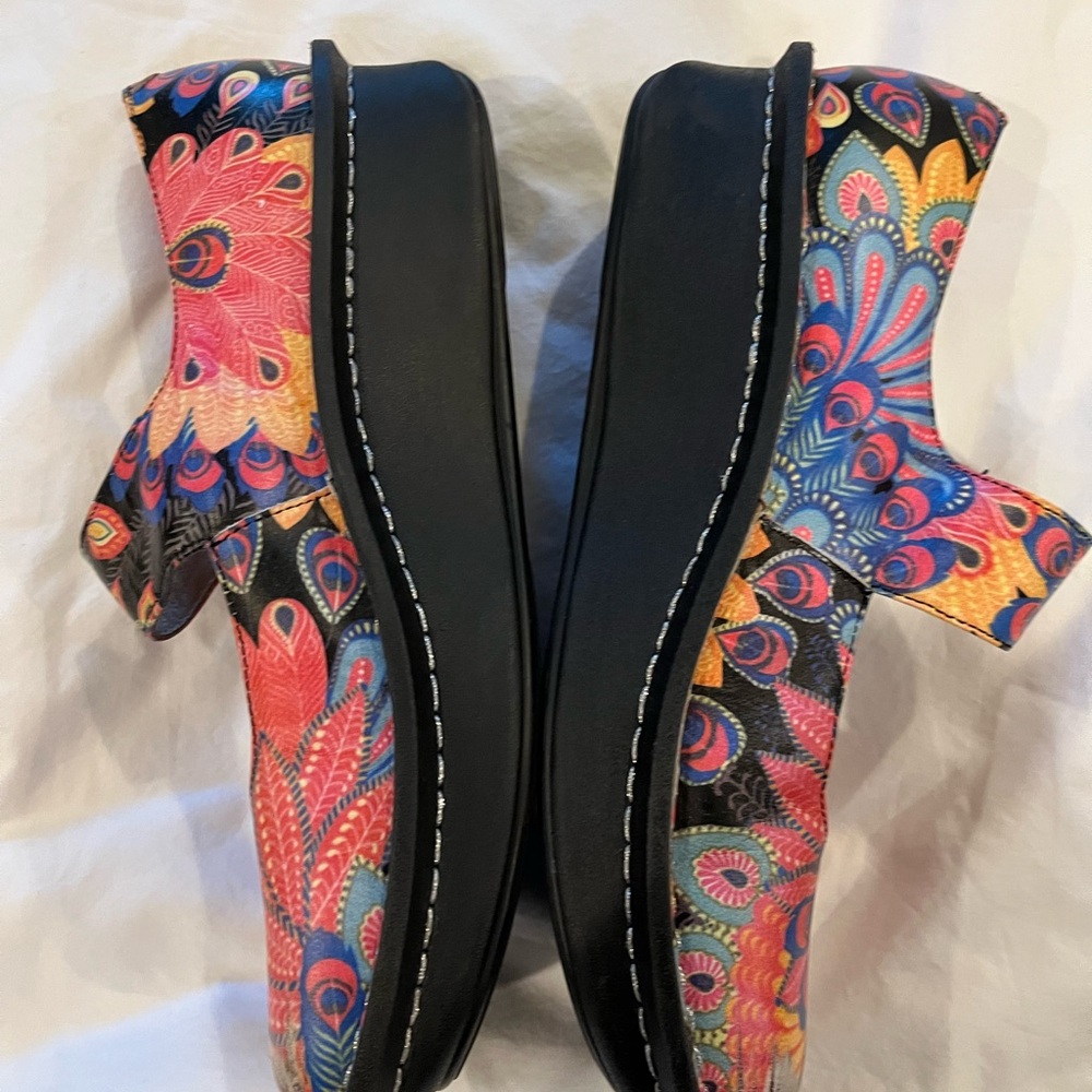 Alegria Women's Colorful Mary Jane Shoes Size 39 AS IS - Picture 2 of 12